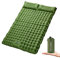Doppel Isomatte Camping Isomatte für 2 Personen Ultraleicht Outdoor Schlafmatte mit Fußpresse Pumpe, Extra Dicke 10cm Aufblasbare Langlebige Selbstaufblasend Matratze mit Kissen für Reisen, Wandern