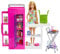 Barbie Coffret Extension Cuisine avec Poupée Et Garde-Manger, Plus De 30 Accessoires, Meubles Maison De Poupée, Feuille Stickers Nourriture, Jouet Enfant, A Partir De 3 Ans, HJV38