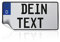 Finest Folia Kennzeichen Aufkleber Wunschtext Deko Sticker Nummernschild aus Folie personalisiert zum selbst gestalten für Auto Rutschauto Motorrad LKW Anhänger (255 x 130 mm)