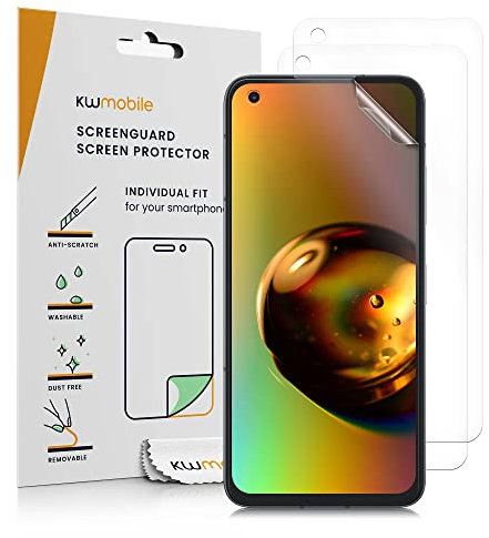 kwmobile 3X Pellicola Salvaschermo Compatibile con ASUS Zenfone 9 Pellicola - Film Protettivo Telefono - Protezione AntiGraffio Display Smartphone