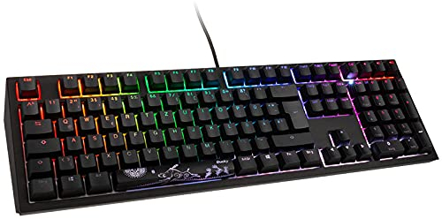 Ducky Shine 7 PBT Gaming Tastatur, MX-Speed-Silver, RGB LED - blackout