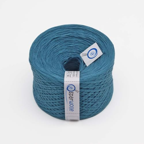 BOBBEL Uni 133g 4-fädig 500m zum Stricken und Häkeln (Hellpetrol)