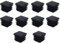 Lot de 10 bouchons carrés en plastique pour pieds de meubles, chaises, bureaux, tables, pieds, tuyaux - 60 mm x 60 mm