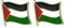 Yeesabella 2 PCS Palestine Palestinian Flag Pin Badge Lapel Palestine National Enamel Badge Armband
