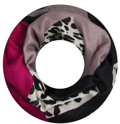 Majea Damen Loop Schal Schlauchschal Halstuch (880023) (pink 10)