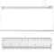 TuseRxln Klares Federmäppchen für Prüfungen, 1 Stück 21 cm transparente PVC-Federmäppchen mit Reißverschluss für 15 cm Lineal, langes Federmäppchen, durchsichtig, Taschen-Organizer