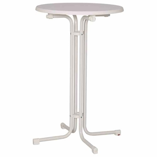 möbelando Stehtisch >MFG Stehtische< in weiß, Stahl - 85x110x85x85cm (BxHxTxD)