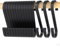 LISOPO S Haken, 12 Stück S Haken Schwarz S-hook für hängende Töpfe und Pfannen S-Haken Aluminium ideal Küche, Schrank, Garage und Garten