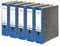 Original Falken 5er Pack Recycling-Ordner Wolkenmarmor. Made in Germany. 8 cm breit DIN A4 blauer Rücken Ringordner Aktenordner Briefordner Büroordner Pappordner CO2-Neutral Blauer Engel