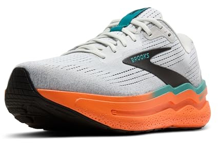 Brooks 1104311D196 Ghost Max 2 Herren Oyster Mushroom/Orange/Teal EU 40.5