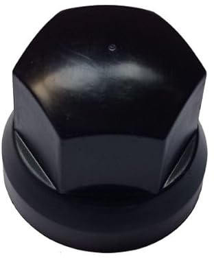 50 x Radmutterkappen 32mm Schwarz LKW PKW Anhänger Kurz Radmutterabdeckung Radmutterschutz Kappe Abdeckung