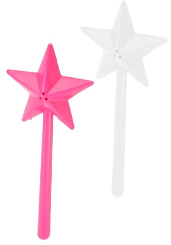 2 Saleros y Pimenteros con Varita Mágica, Condimentos, Especias, Estrellas, Dispensador Recargable en Forma de Pentagrama para Cocina, Halloween, Navidad, Varitas de Sal y