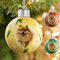 Bemaystar Personalisierte Weihnachtskugeln - Weihnachtskugel Mit Foto, Haustier Weihnachtskugel Personalisiert Mit Doppelseitig Bedrucktem Foto, Familie, Freunde Und Verwandte (Tasten)