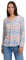 Cartoon Damen Blusenshirt mit Muster Cream/Rosé,46