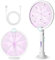 AOOWU 3 in 1 Racchetta Zanzare Elettrica, Pieghevole Scacciamosche Elettrico, con USB Ricaricabile e LED Trappola per Zanzare, Protezione Maglia a 3 Strati, per Casa, Cucina, Interni e Esterni