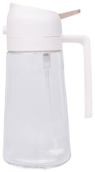 Olive Oil Dispenser Olive Oil Spray Is Suitable For Cooking Air Frying Grilling And Baking Kitchen Cooking(White)
