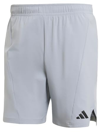 adidas Herren D4T Workout Short Shorts, Halo Silver, XXL 7 inch