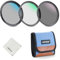 NEEWER Kit Filtro UV/CPL/ND da 72mm, Protezione UV + Polarizzatore Circolare + Densità Neutra (ND8), Filtri per Obiettivo Fotocamera con Vetro Ottico Multistrato, Telaio Sottile e Custodia Migliorata