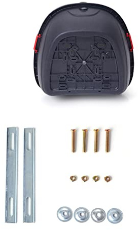 ACOGEDO Motorrad-Heckbox, Großes Fassungsvermögen, Helmaufbewahrung, Topcase, Gepäckträger, Kompatibel mit Elektromobilen, Silbergrau (Silbergrau, große Größe)