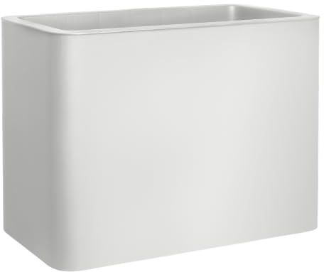 FLORUS Jive Terrace High 80cm Maceta - White | L 78 x An 39 x A 60.2 cm | Macetero por Exterior | Plástico 100% reciclado