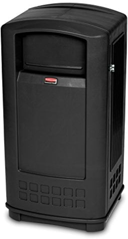Rubbermaid Commercial Products LANDMARK-Jr.-Behälter | 132 l, schwarz