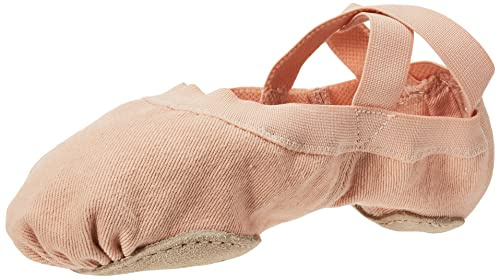 Bloch Womens Women's Synchrony Split Sole Stretch Canvas Ballet Slipper/Dance Shoes, Pink, 7.5 US