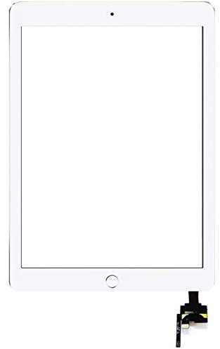 F|23 Touchscreen Glas Digitizer für iPad Mini 3 Display, komplett mit IC-Chip, Original LVA Flexkabel mit Homebutton - inkl. Reinigungsset – WIEß.