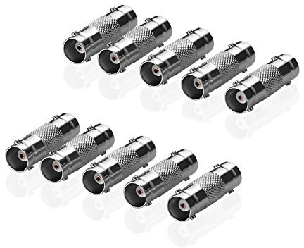 10x BNC Verbinder - Adapter BNC Buchse auf BNC Buchse