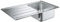 GROHE 31571SD0 - K500 Fregadero de Acero Inoxidable con Escurridor, 45 cm