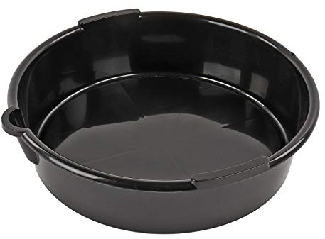 Ölauffangwanne 8 Liter schwarz Kunststoff mit Ausgießer für Motorrad, ATV, Auto