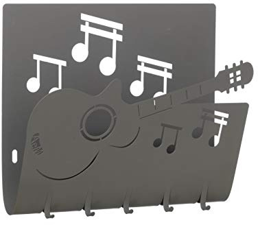 ARTI E MESTIERI Llavero posta pared guitarra metal pizarra