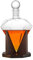 Diamant Whiskey Dekanter mit 1000 ml, bleifreiem Glas Design-Karaffe mit Holzständer - Glass Stopper, dekorative Bar, Männer Geburtstagsgeschenk - Scotch, Bourbon