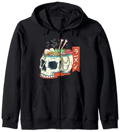 Crâne Bol Fenêtres Cadeaux Fenêtres Nouilles Présenter Sweat à Capuche