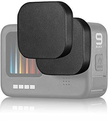 Silicon Lens Cap Compatible with Gopro Hero 9 / HERO 10 (Balck) Action Camera (2 Pack)