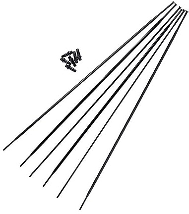 DT Swiss HG 1800 Kit de radios, Adultos Unisex, Negro, 25