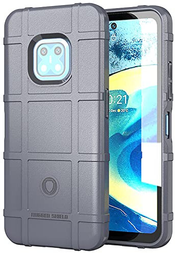 Monwutong Slim Fit Phone Case for Nokia XR20, Military Grade Shockproof TPU, HD Gray