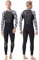Owntop Muta per Uomo Gioventù - Muta da Immersione Completa, 3/2mm Neoprene Mute Umide Maniche Lunghe Addensare Termico Chiusura Regolabile sul Collo UV 50+, L