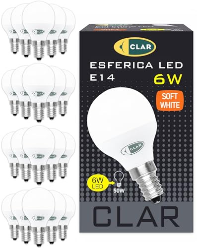 CLAR - E14 LED Warmweiss, 6W (Pack 20)