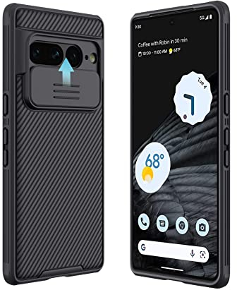 WeiCase Hülle Kameraschutz für Google Pixel 7 Pro, Ultra Dünn Handyhülle mit Schiebekamera-Abdeckung, Robust Bumper Stoßfest Schutzhülle für Google Pixel 7 Pro