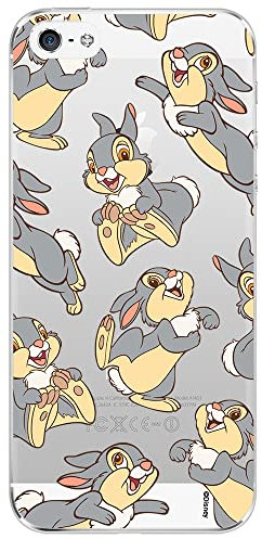 ERT GROUP mobile phone case for Iphone 5/5S/SE original and officially Licensed Disney pattern Thumper 003 optimally adapted to the shape of the mobile phone, partially transparent