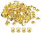 sourcing map 100 Sets Leather Rivets, 9mm Double Cap Rivets 8mm Height Metal Studs Rivet for Leather Craft Repair DIY Purse Belts Bags Shoes, Gold Tone