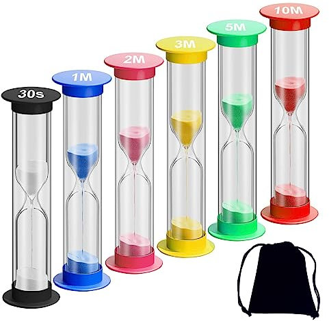 Lot de 6 sabliers, sablier, sablier, sablier, couleur sablier, sablier, sablier, sablier coloré