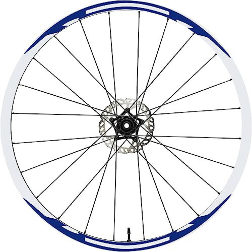 Komplettes Aufkleber-Set für Felgen 26 Zoll – 27,5 Zoll – 28 / 29 Zoll – Fahrrad MTB Bike Sticker Qualität wählen Farbe MTB015 (26 Zoll, 049 königsblau)