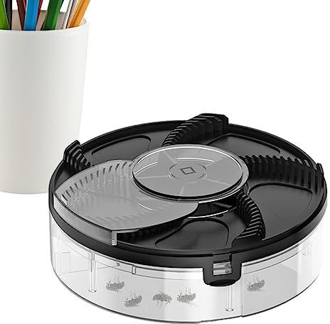 Piège à Mouches Automatique d'intérieur | Moucherolle Rechargeable par USB | Pièges rotatifs Fly Reject Control Catcher, Flycatcher Automatique, Foidl