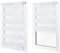 Doppelrollo ohne Bohren – Sichtschutz und Sonnenschutz, Klemmfix – Weiß, 125 cm breit (Stoffbreite) x 120 cm hoch (Fensterhöhe) – Duo Rollo für Fenster/Tür, lichtdurchlässig/verdunkelnd