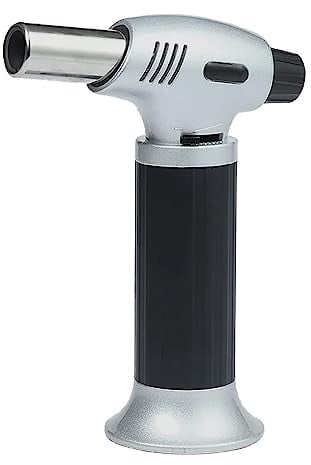 Pipestation Kitchen Blow Torch - Cooking Blow Torch - Precise Flame Control & Safety Lock - Creme Brulee GasTorch - Versatile Refillable Blowtorch for Cooking Food - Chefs Blowtorch - GAS NOT INCLUDED