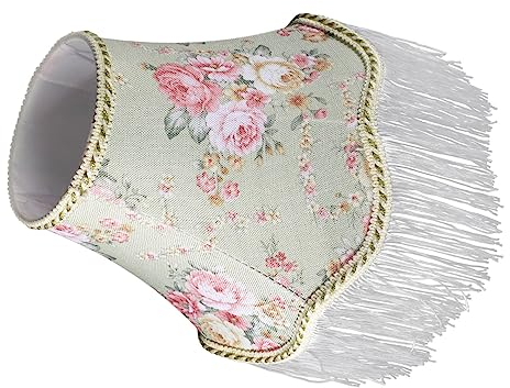 Angoily Europäischer Hoflampenschirm Kleiner Lampenschirm Desktop-gehäuse Dekorativer Lampenschirm Lampenschirme Für Stehlampen Viktorianisches Stoff Retro-lampe Die Blumen