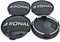 4X Original RONAL 62,2mm Nabendeckel Nabenkappe Schwarz Hochglanz Center Cap Deckel Felgendeckel