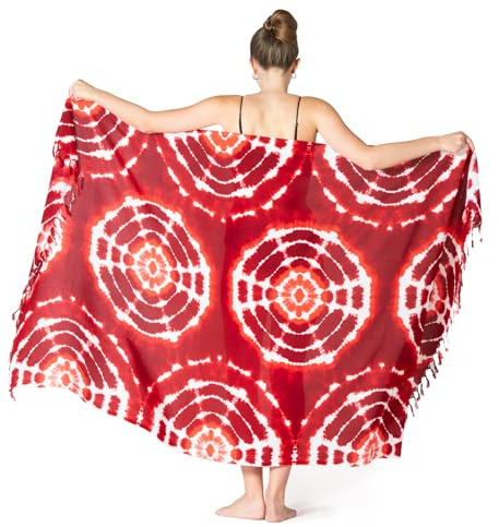 PANASIAM Sarong sunrise, red, XL