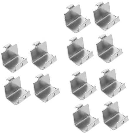 JECOMPRIS 12piezas Clips De Soporte Para Estantes De Congelador De Ganchos De Inoxidable Para Frigorífico Diseño Minimalista y Fácil Instalación Compatibles La Mayoría De Refrigeradores